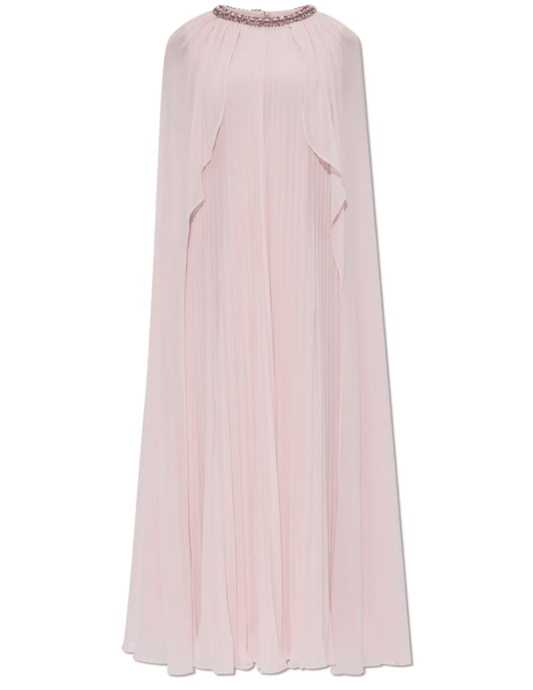 PRE-ORDER-Self-Portrait Chiffon Cape Midi Dress