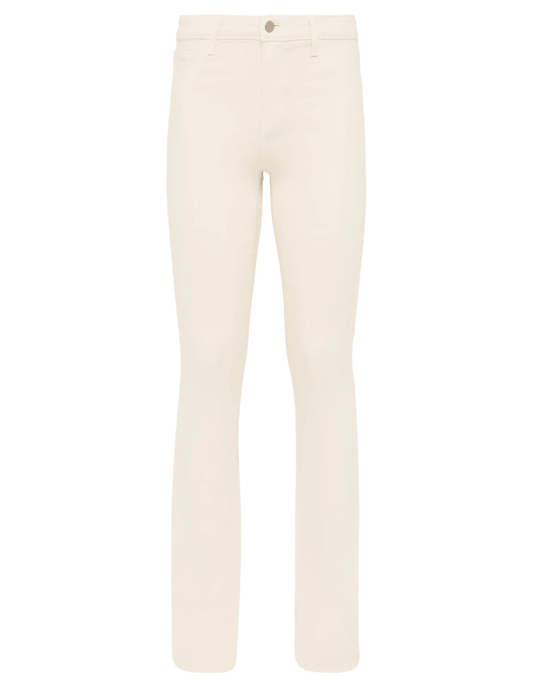 L'Agence Selma High Rise Baby Boot-Cut Coated Jean