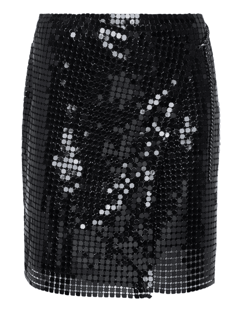 L'Agence Liza Chainmail Wrap Skirt