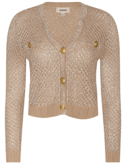 L'AGENCE Blanca Sequin Cropped Sequin Cardigan