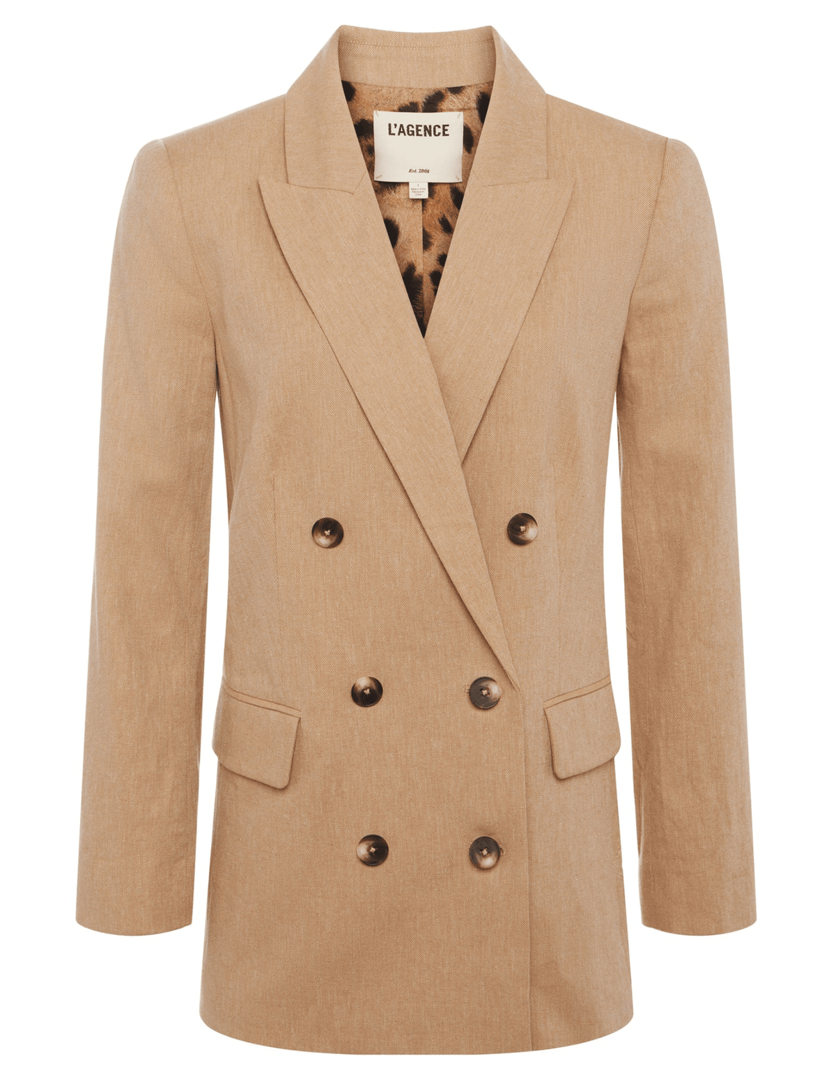 L'Agence Aimee Linen-Blend Boyfriend Blazer