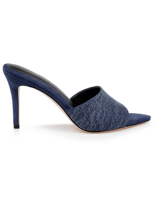 PRE-ORDER-L'Agence Lolita Denim Mule Sandal