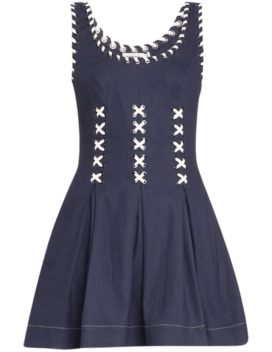 Simkhai Londen Sleeveless Whipstitch Mini Dress