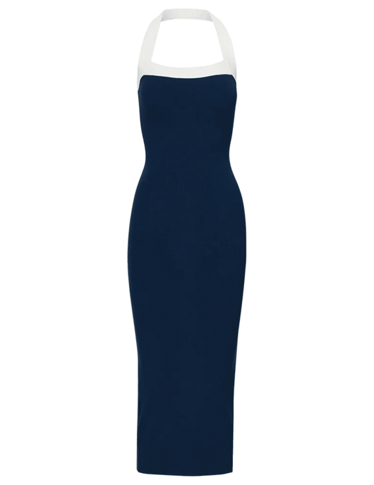 PRE-ORDER-Veronica Beard Christa Halter Midi Dress