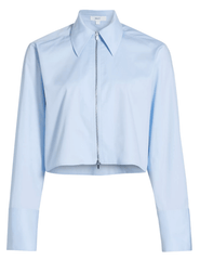 A.L.C. Jill Cropped Zipper Blouse