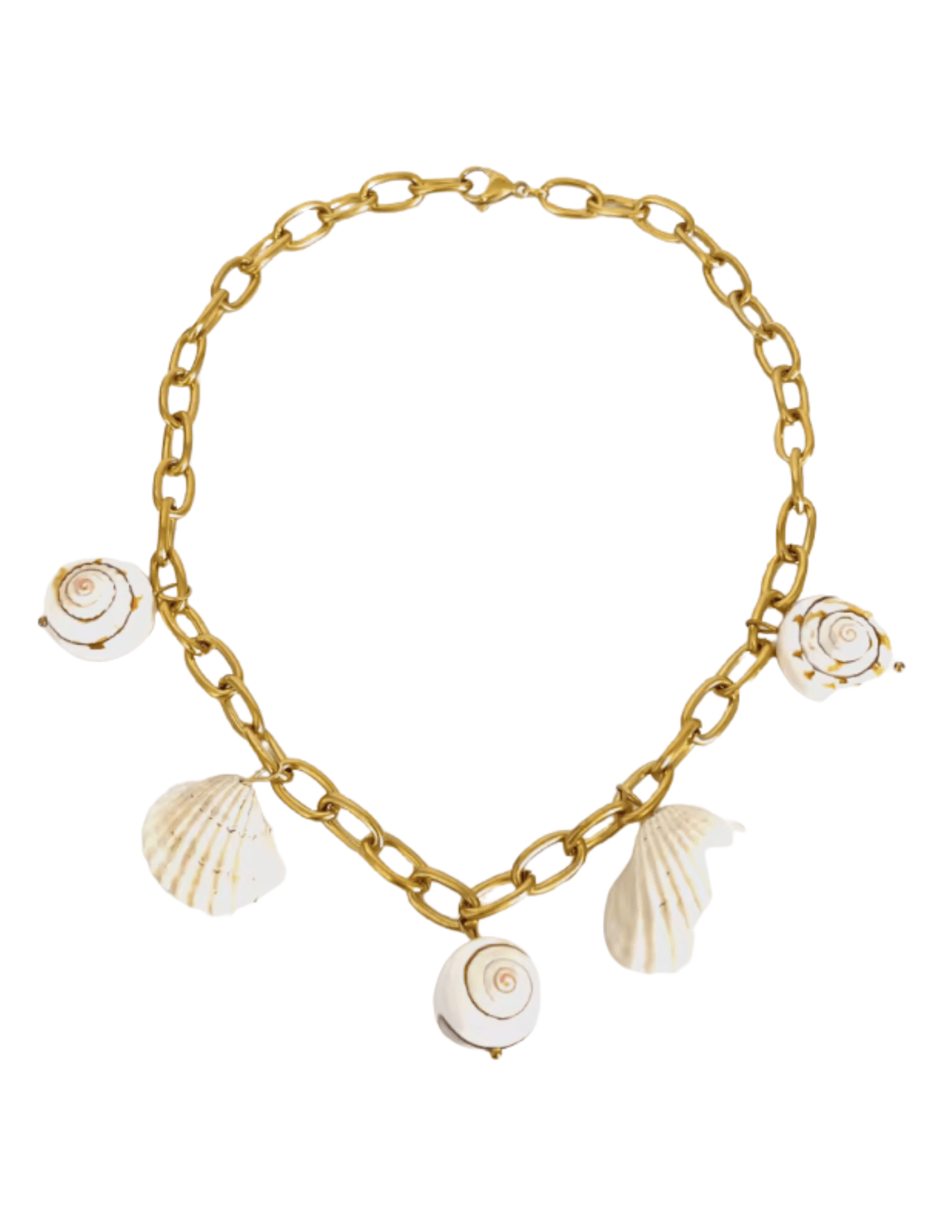 St. Barths La Robe Paper Clip Shell Charm Necklace