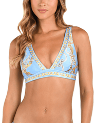 PRE-ORDER-L'Agence Lexie Chain Triangle Bikini Top