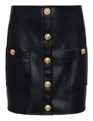 L'Agence Truman Leather Mini Skirt