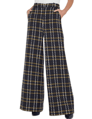 L'Agence Pilar Tweed Wide Leg Pant