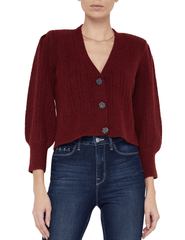 L'Agence Talulla Shoulder Pad Cardigan