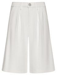 L'Agence - PRE-ORDER-L'AGENCE Akasha Tailored Ponte Bermuda Short in Ivory - Buy Online