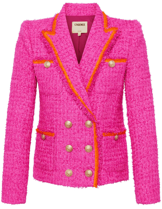 L'Agence Alectra Tweed Collared Jacket