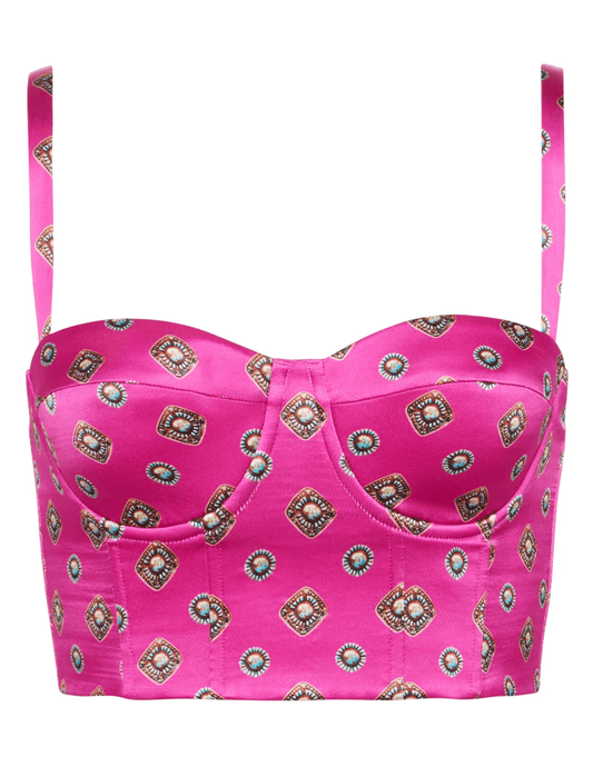 PRE-ORDER-L'Agence Sonya Silk Bustier