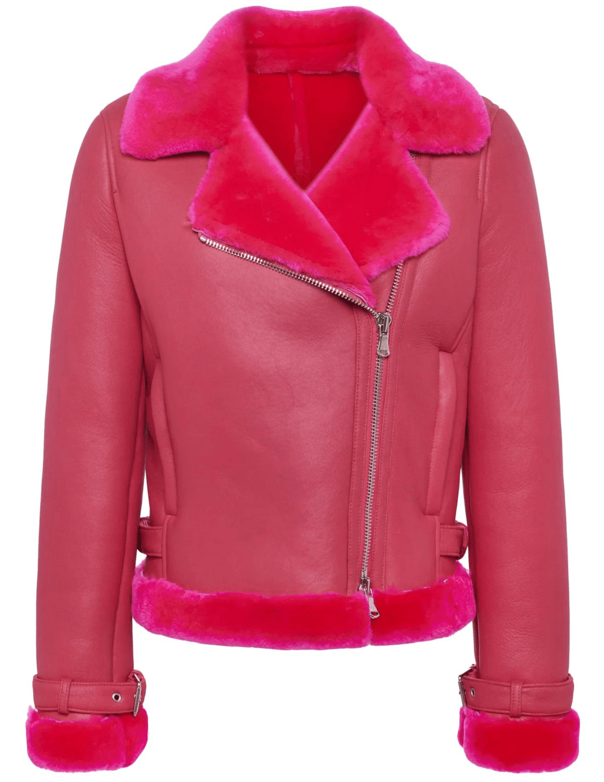 L'Agence Niri Shearling Moto Jacket