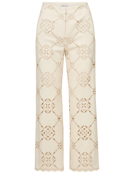 PRE-ORDER- Veronica Beard Dova Eyelet Denim Pant