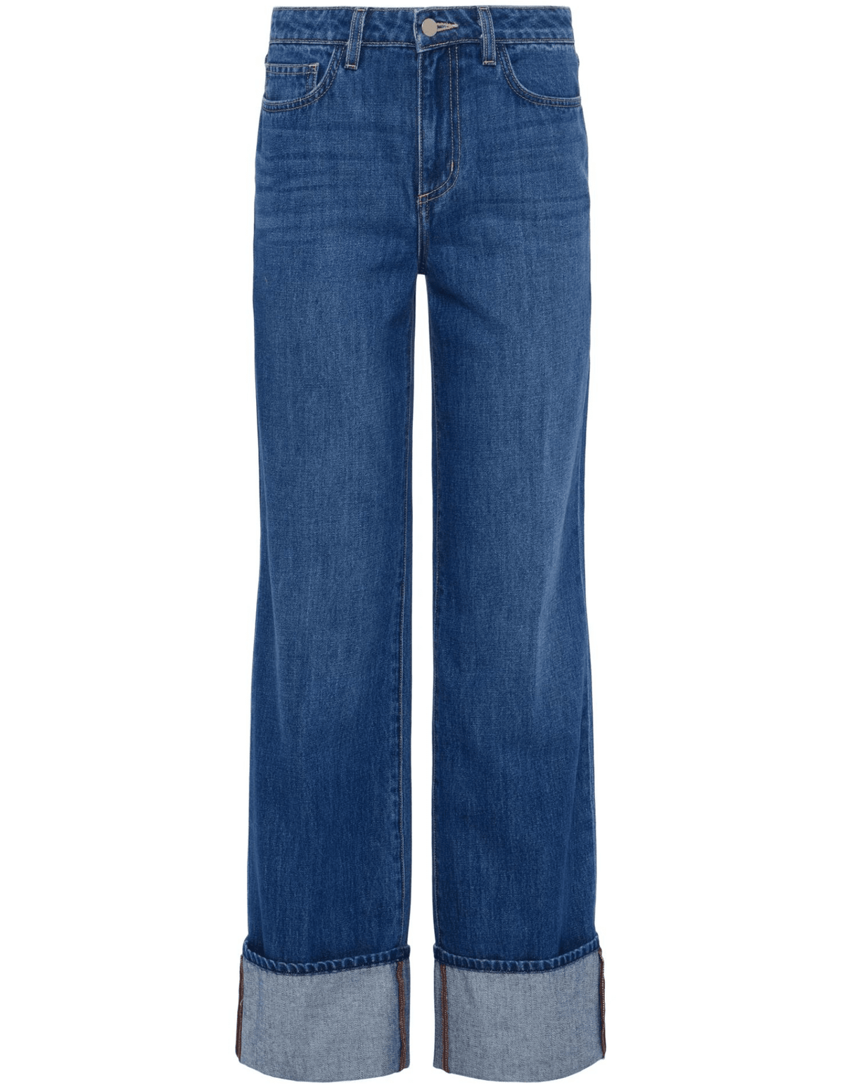 L'Agence Miley High Rise Wide Leg Cuff Jean