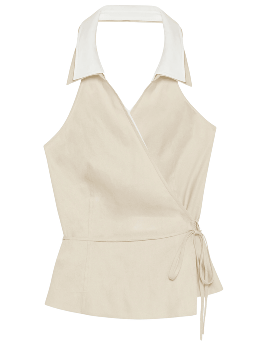 Simkhai Campbell Linen Halter