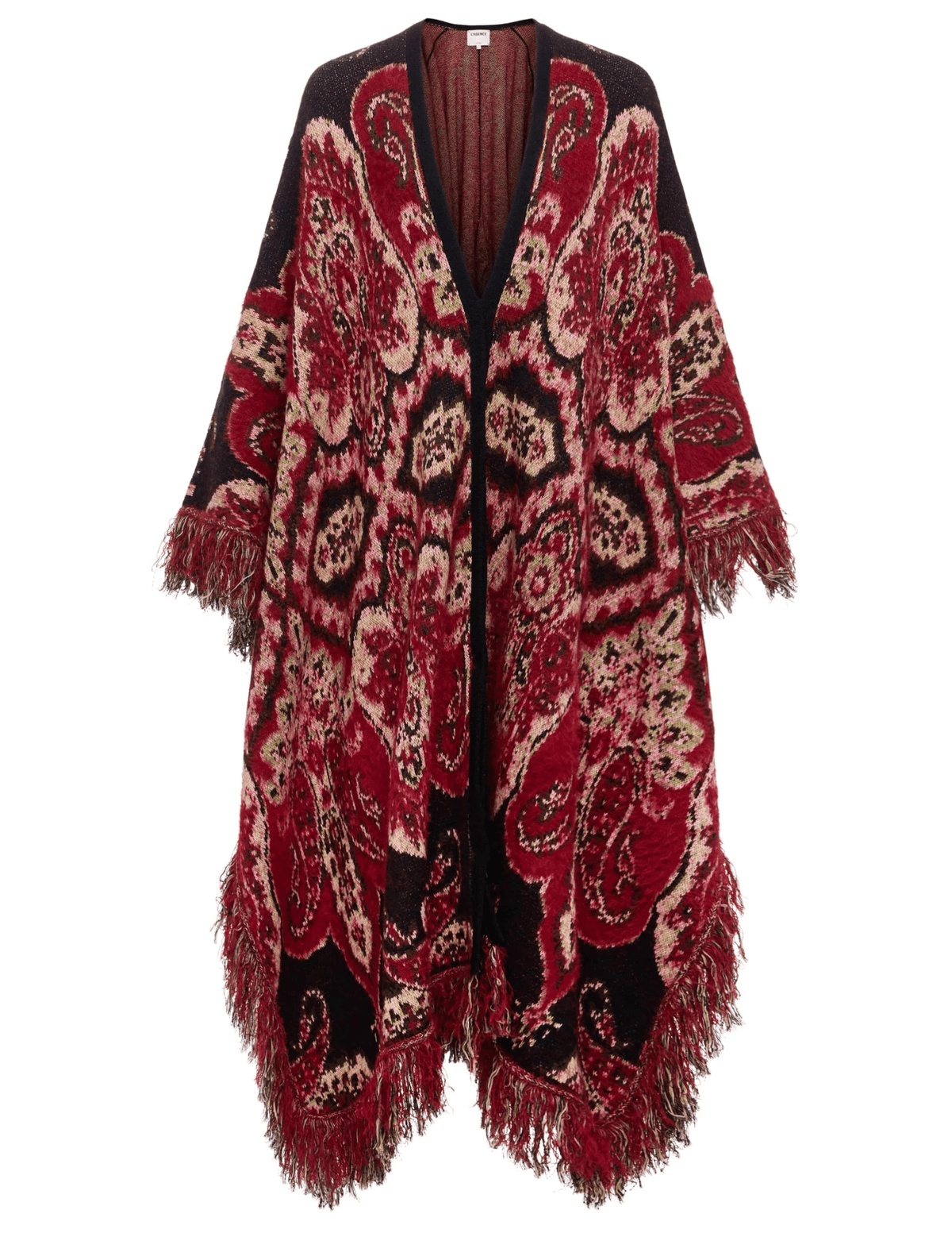 PRE-ORDER- L'AGENCE Naoko Jacquard Poncho
