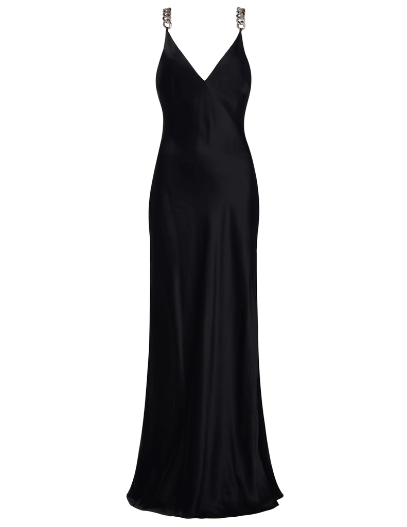 L'Agence Jet Chain Strap Gown