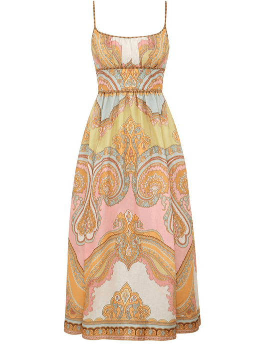 PRE-ORDER-Zimmermann Maxine Picnic Midi Dress