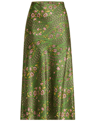 PRE-ORDER- Veronica Beard Clover Stretch Silk Midi Skirt