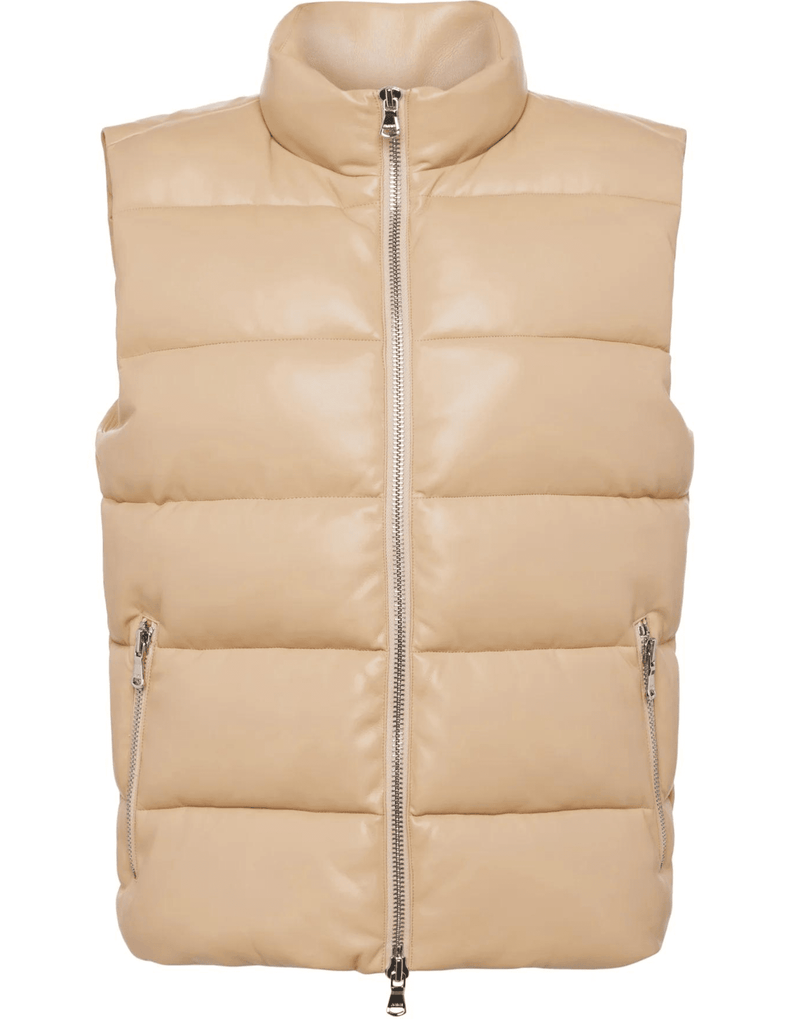 L'Agence Tori Vegan Leather Puffer Vest