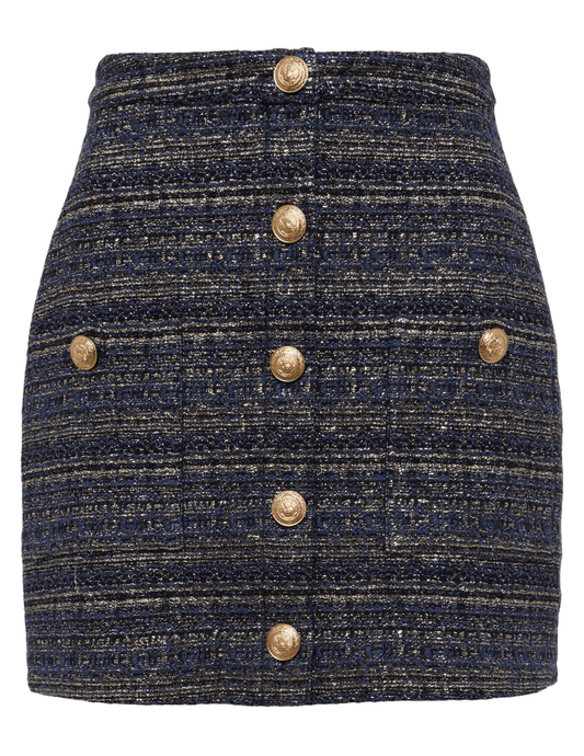 L'Agence Zander Button Front Mini Skirt