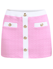 L'Agence - PRE-ORDER-L'AGENCE Coco Swim Mini Skirt in Blush - Buy Online