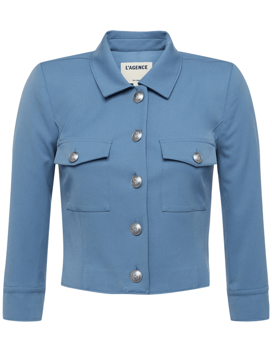 L'Agence Kumi Cropped Fitted Jacket