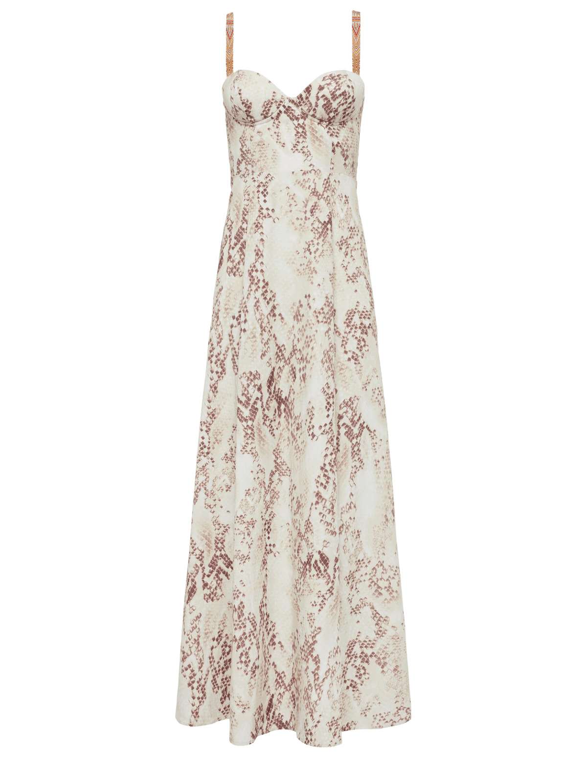 PRE-ORDER-L'Agence Sutton Beaded Strap Maxi Dress