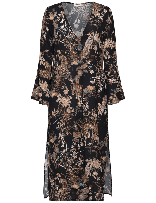 L'Agence Sara Sheer Chiffon Cover-up Dress