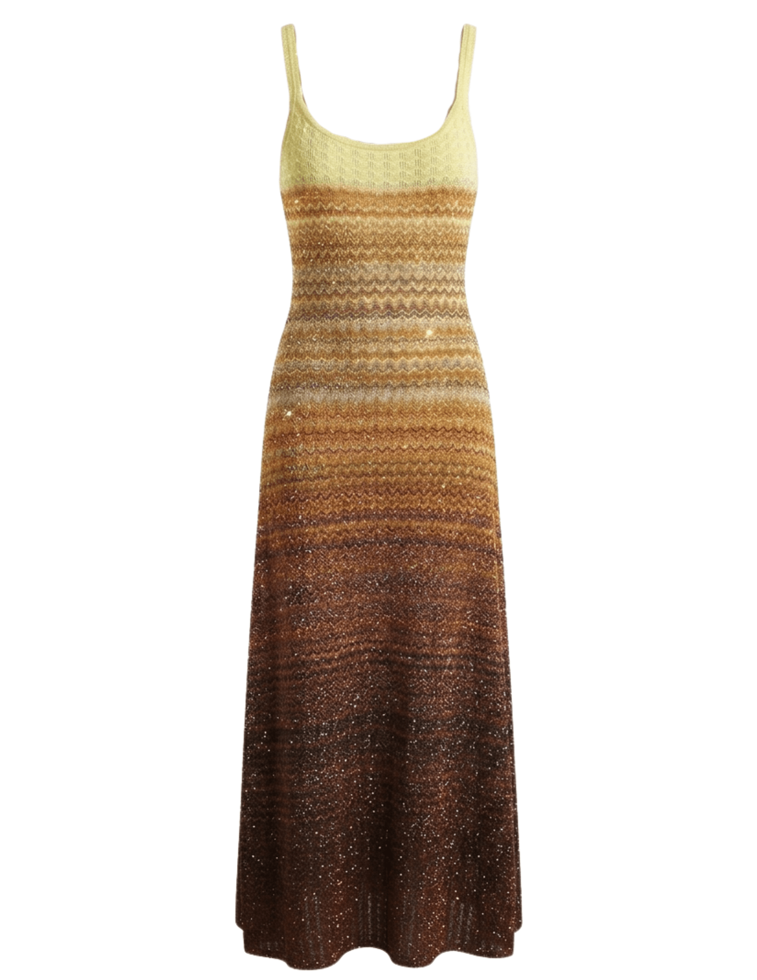 St. Barths La Robe - St. Barths La Robe Nolan Metallic Knit Midi Dress - Buy Online