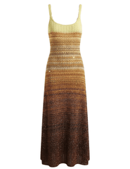 St. Barths La Robe - St. Barths La Robe Nolan Metallic Knit Midi Dress - Buy Online