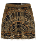 Camilla Crystal Fringe Mini Skirt