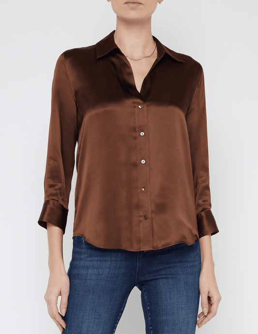 L'Agence Dani Three Quarter Sleeve Blouse