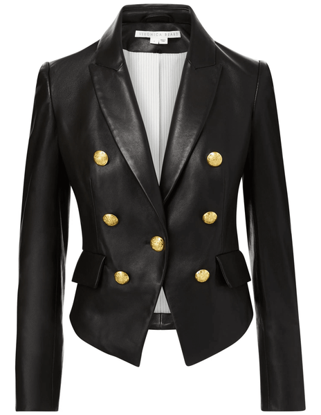 Veronica beard outlet cooke leather blazer