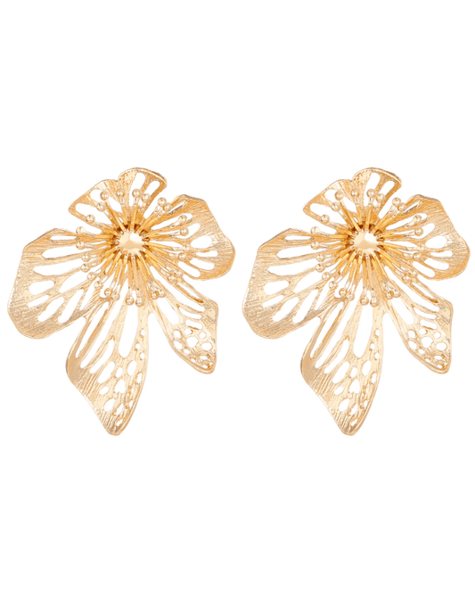 Fleur de Camélia Statement Flower Earring