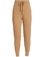 Derek Lam 10 Crosby Adrianne Cable-Knit Jogger Pant