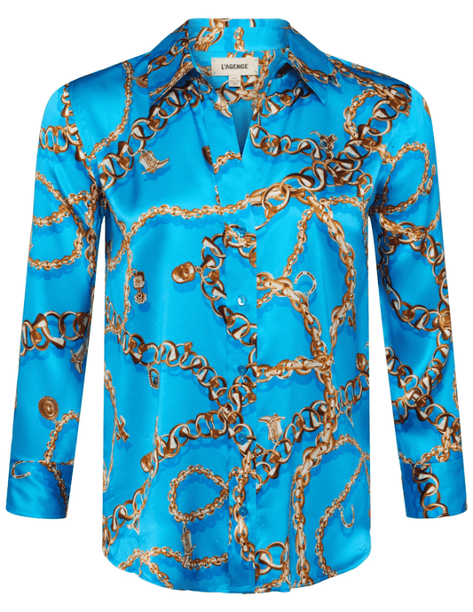 L'AGENCE Dani Three Quarter Sleeve Blouse