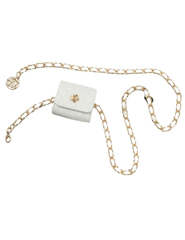 Fleur de Camélia Quilted Leather Nano Bag Chain Belt