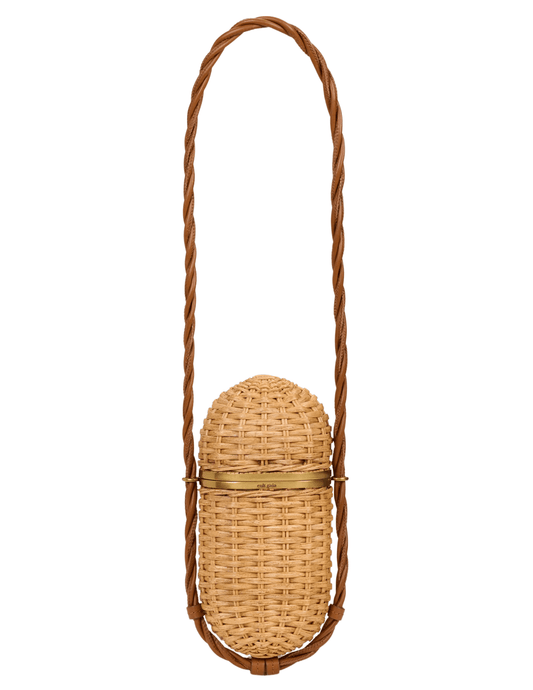 Cult Gaia Amulet Rattan Clutch