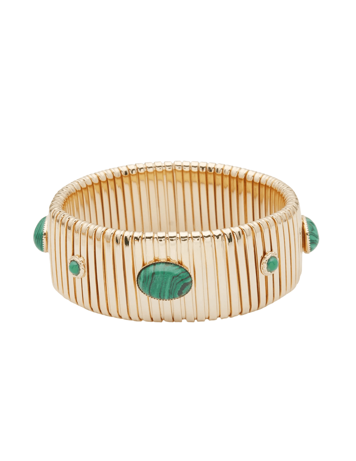 Steven Dann Stretch Stone Metallic Bracelet