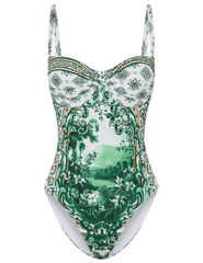 PRE-ORDER-Camilla Ruched Cup Underwire One Piece Swimsuit