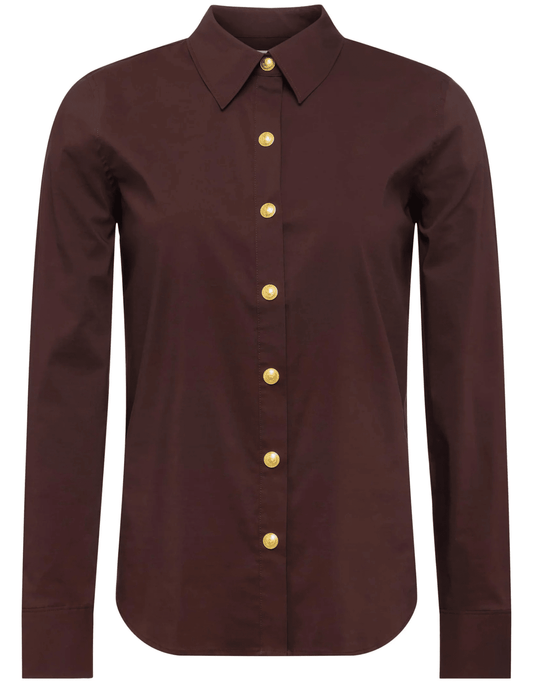 L'AGENCE Ellery Long Sleeve Button Blouse
