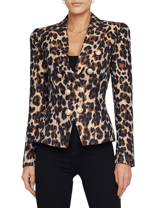 L'Agence Bethany Double Breasted Tailored Blazer