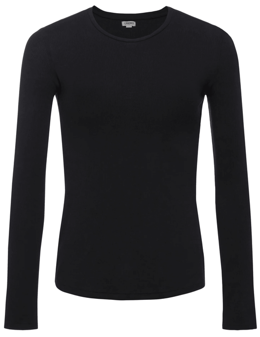 L'Agence Tess Micro Modal Crew Neck Long Sleeve Tee