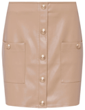 L'Agence Truman Vegan Leather Mini Skirt