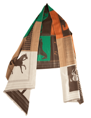 Austin Blaze Equestrian Cashmere Scarf