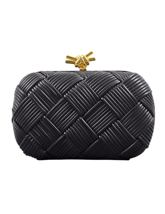 Austin Blaze Tina Woven Clutch in Black