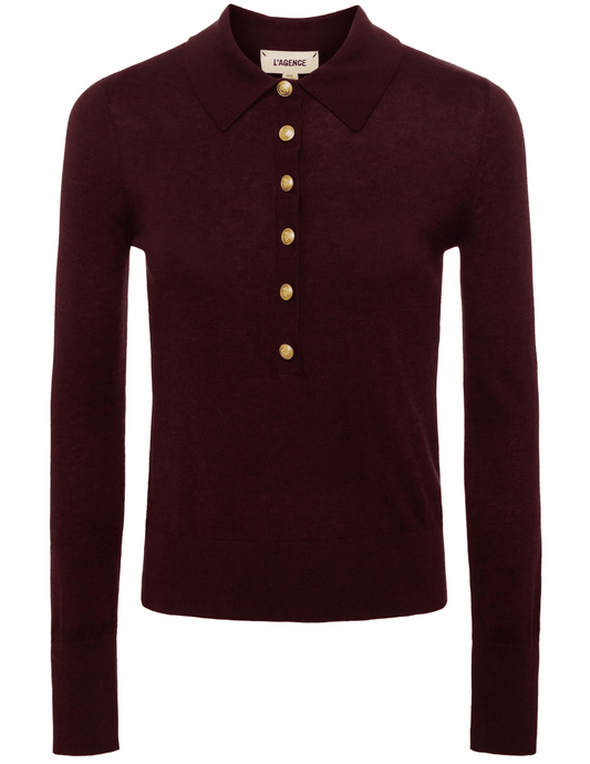 L'Agence Sterling Collared Sweater